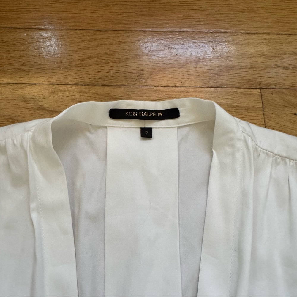 Kobi Halperin White Tie Waist Midi Dress - Picture 10 of 14